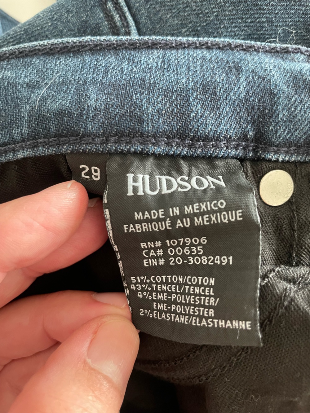 Hudson Nico Midrise ankle super skinny size 29 - Picture 5 of 6